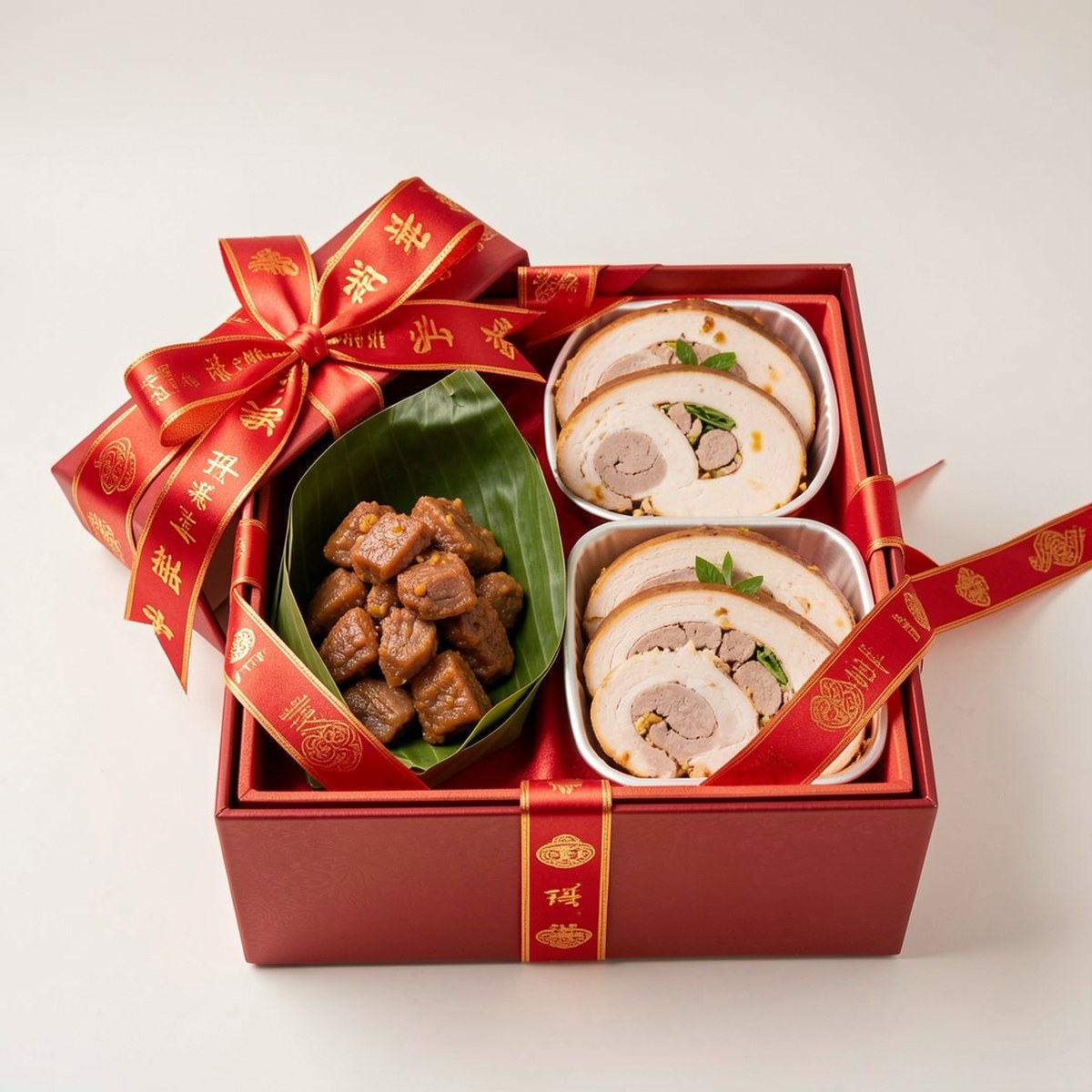Set quà đặc sản Trưởi Bà Năm gồm tré, chả lụa và khế